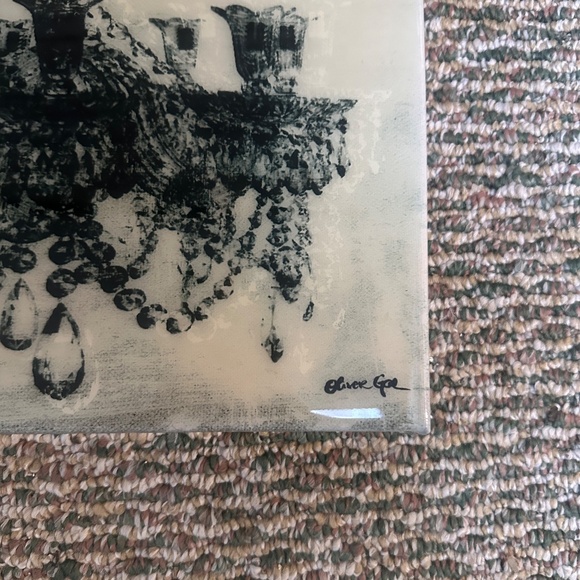 Oliver Gal Chandelier Glossy Finish Wall Art - 15 x 10" - Picture 2 of 3